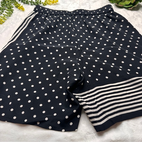 Stella McCartney Zandra Printed Silk Crepe De Chine Shorts In Black EU 38/ US 8 - Picture 8 of 15